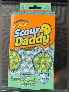 ✨New✨ Scrub Daddy: Set of 3: Scour Daddy- ArmorTec Mesh Scouring Pads